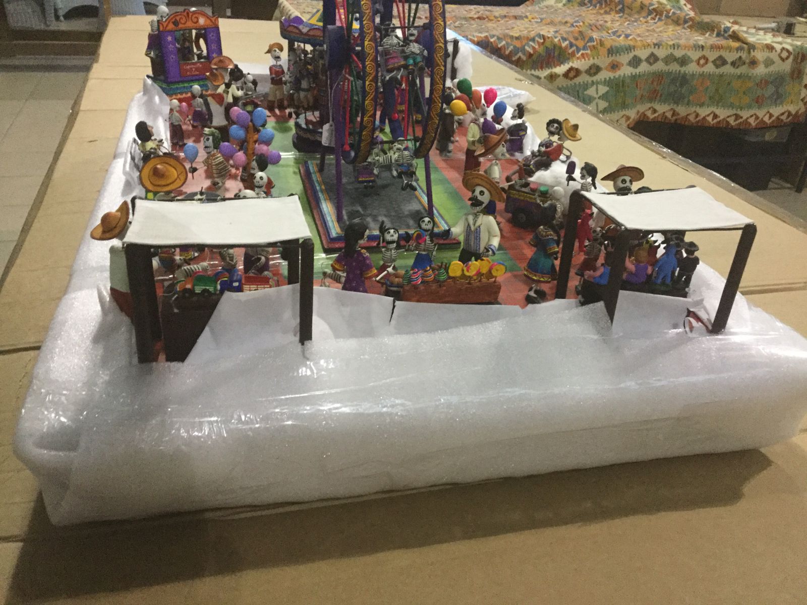 Envoltura acolchada para arte mexicano
